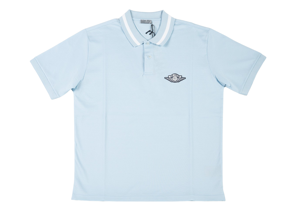 Dior x Jordan Wings Polo Shirt Baby Blue – The Magnolia Park