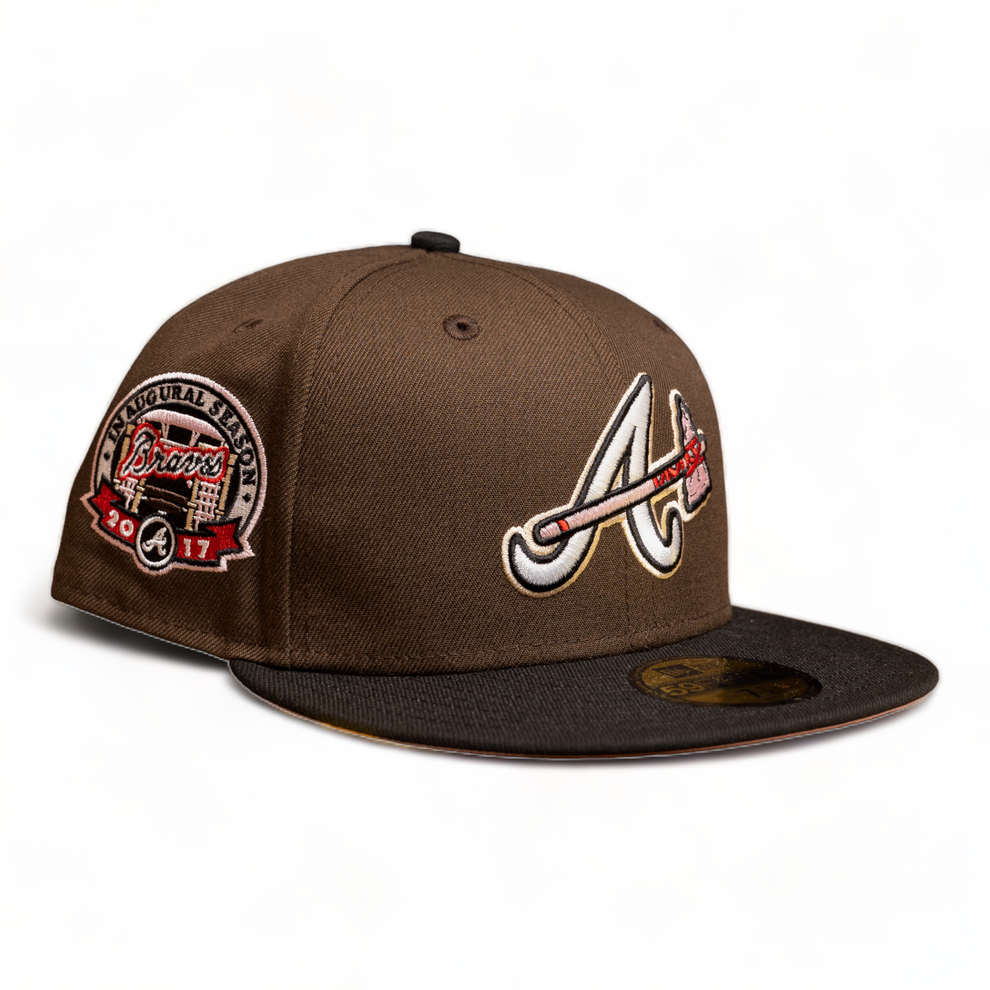 New Era 59Fifty Pink Mocha 2.0 Collection Fitted (Atlanta Braves)