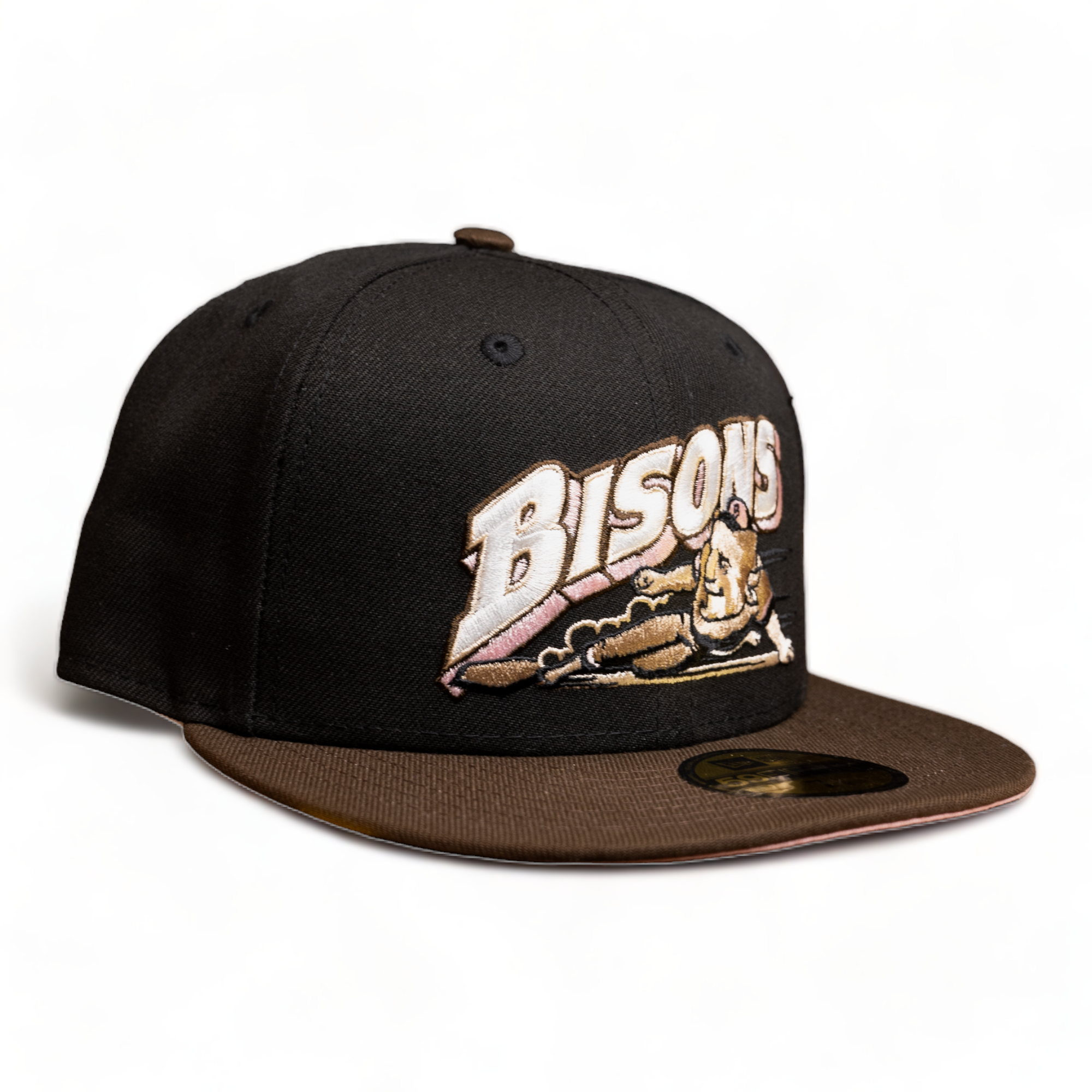 New Era 59Fifty Reverse Pink Mocha Collection Fitted (Buffalo Bisons)