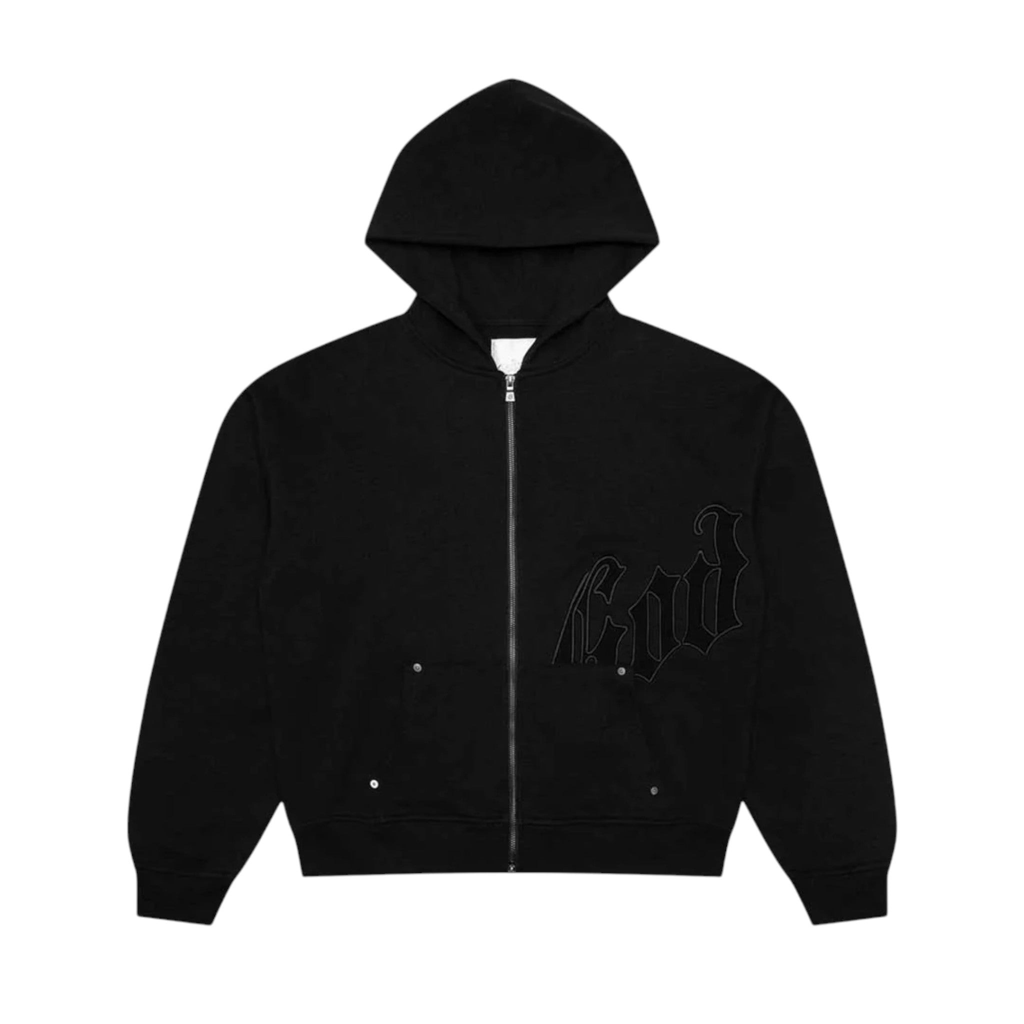 Godspeed OG Logo Zip Hoodie Stitched Black – The Magnolia Park