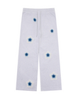 Arkyve Blue Star Crochet Patch Sweatpants Grey