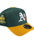 New Era 940 A-Frame Snapback Oakland A's Rose Green/Yellow