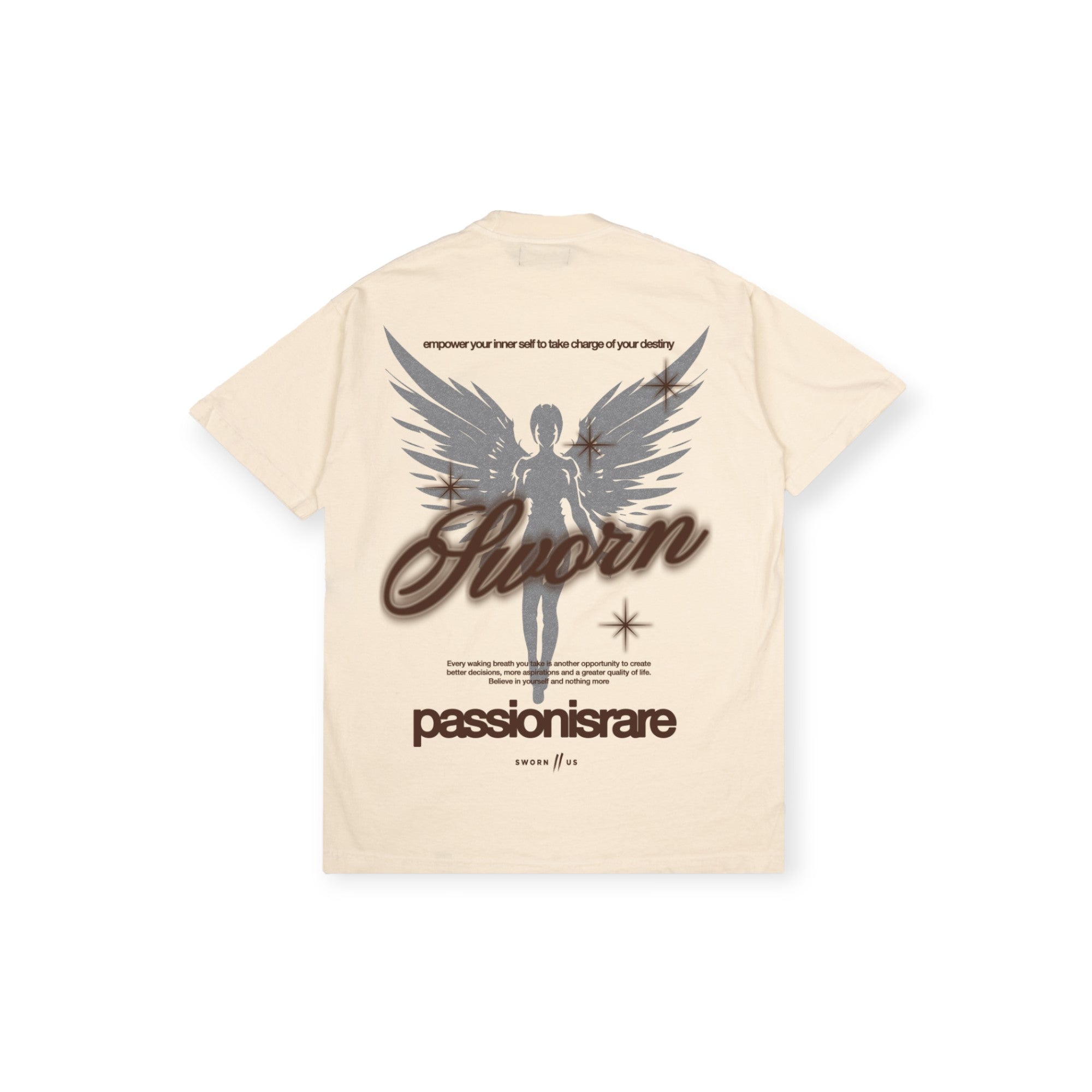 Sworn To Us Passion Is Rare Tee Natural