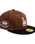 New Era 59Fifty Los Angeles Dodgers Pink Mocha Suede (50th Anniversary)