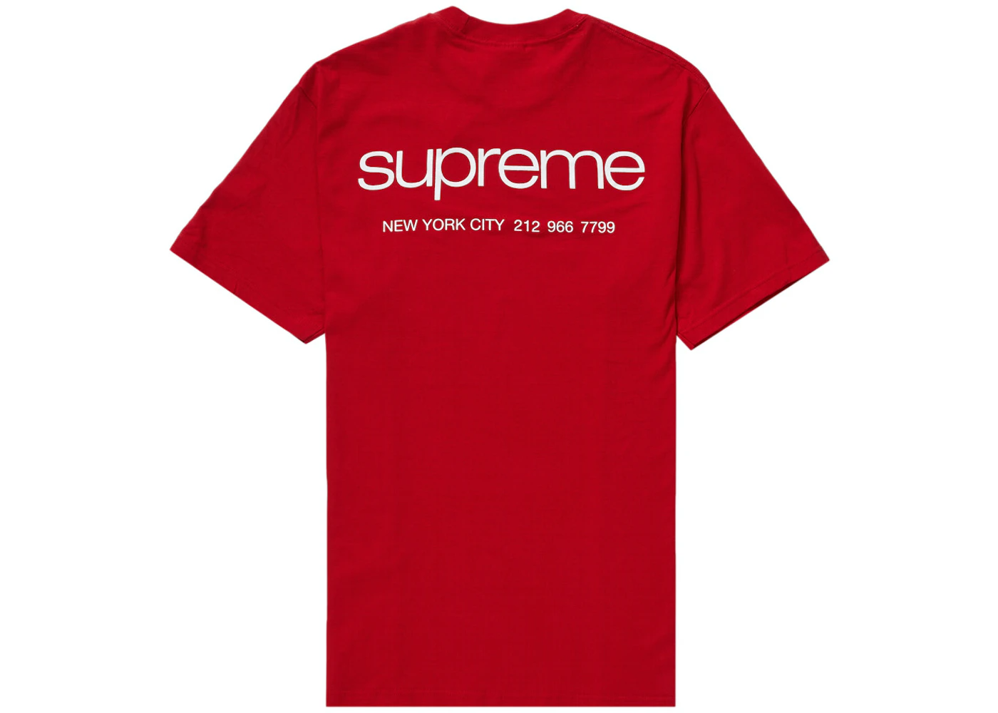 Supreme NYC Tee Red