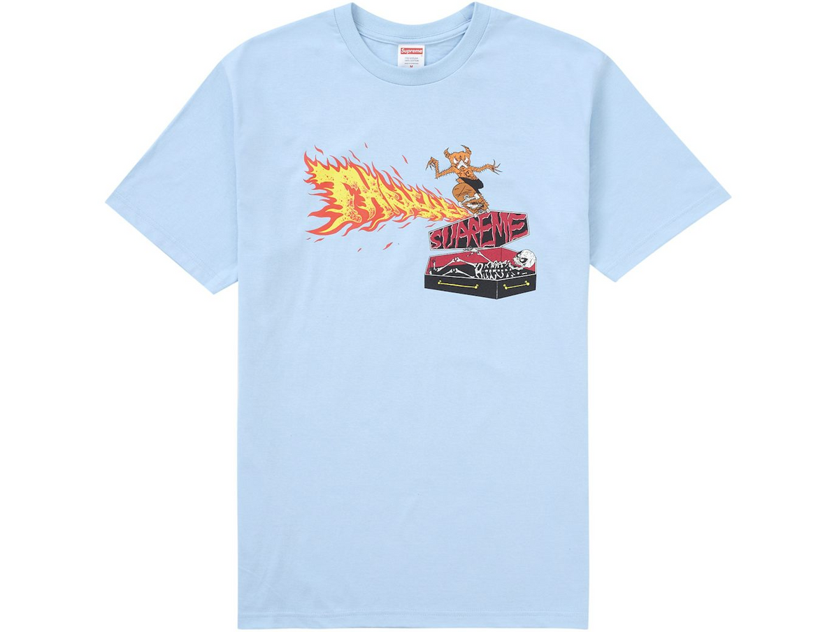 Supreme/Thrasher Back Tail Tee Ｌサイズ Supreme Thrasher Back Tail Tee Black Men's - FW24 - US