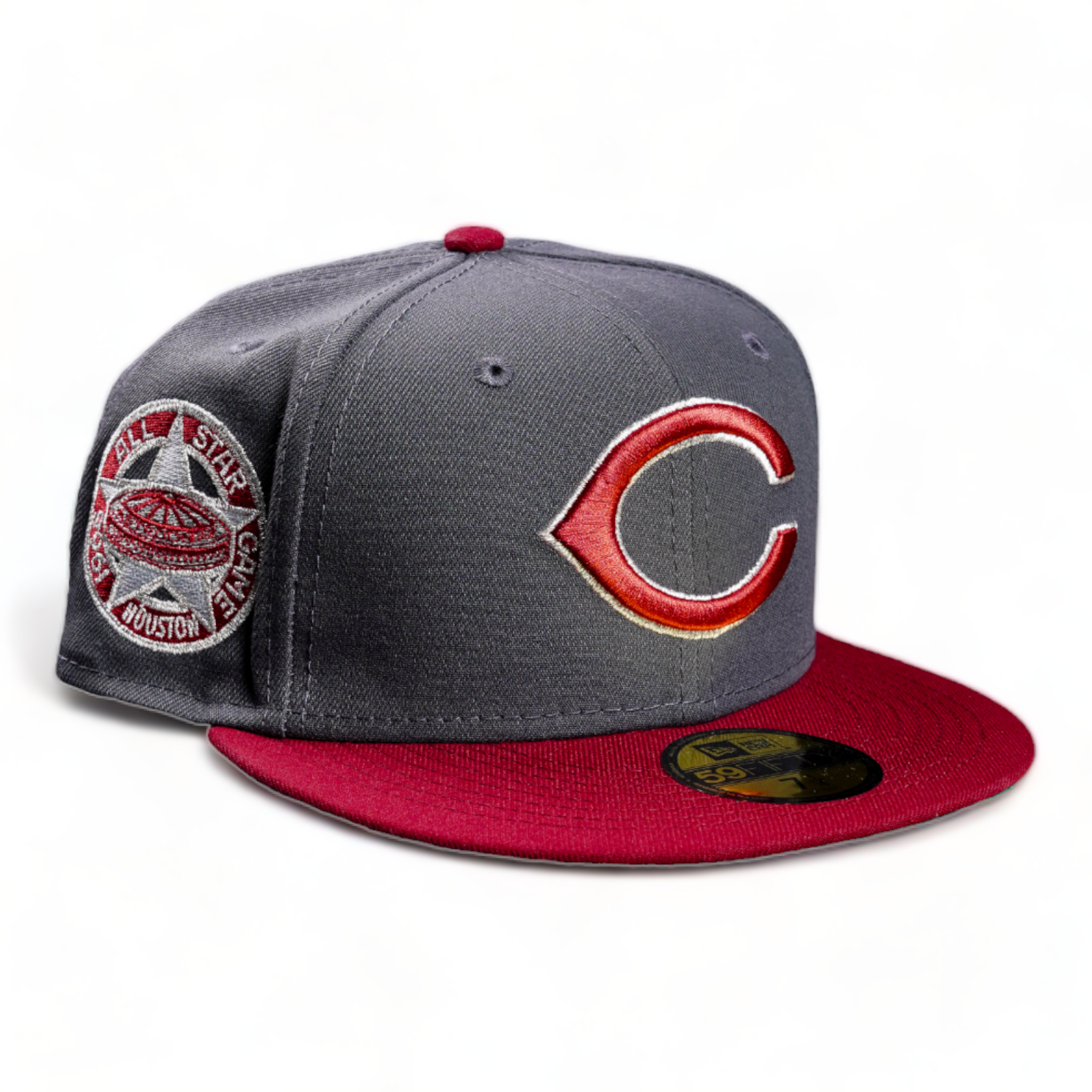 New Era 59Fifty Miki and Friends Collection Fitted Cleveland Indians (Graphite/Crimson)
