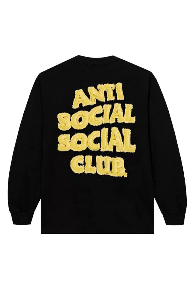 Anti Social Social Club Anthropomorphic Long Sleeve Tee Black/Yellow