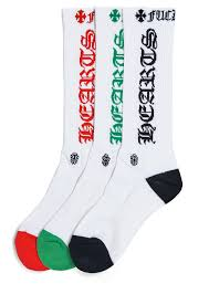Chrome Hearts 3-Pack CH Socks Multicolor/White – The Magnolia Park Chrome Hearts 3-Pack CH Socks Multicolor/White – The Magnolia Park