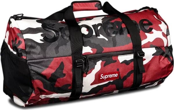 Supreme Duffle Bag (SS21) - Red Camo - The Magnolia Park