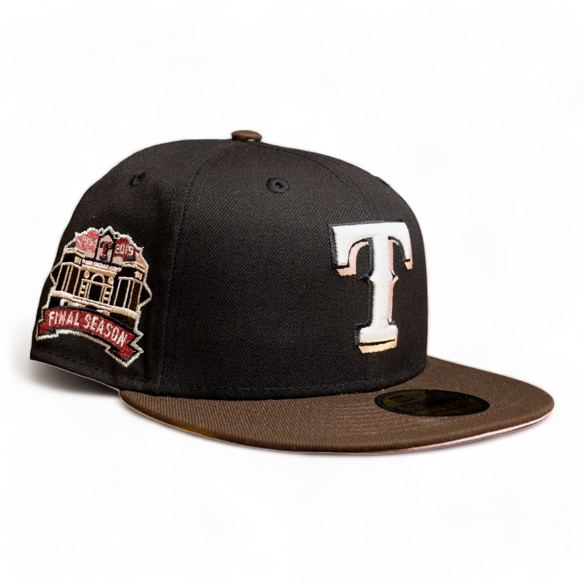 New Era 59Fifty Reverse Pink Mocha Collection Fitted (Texas Rangers)