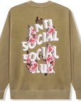 Anti Social Social Club 3.0 Pigment Dye Crewneck Sand