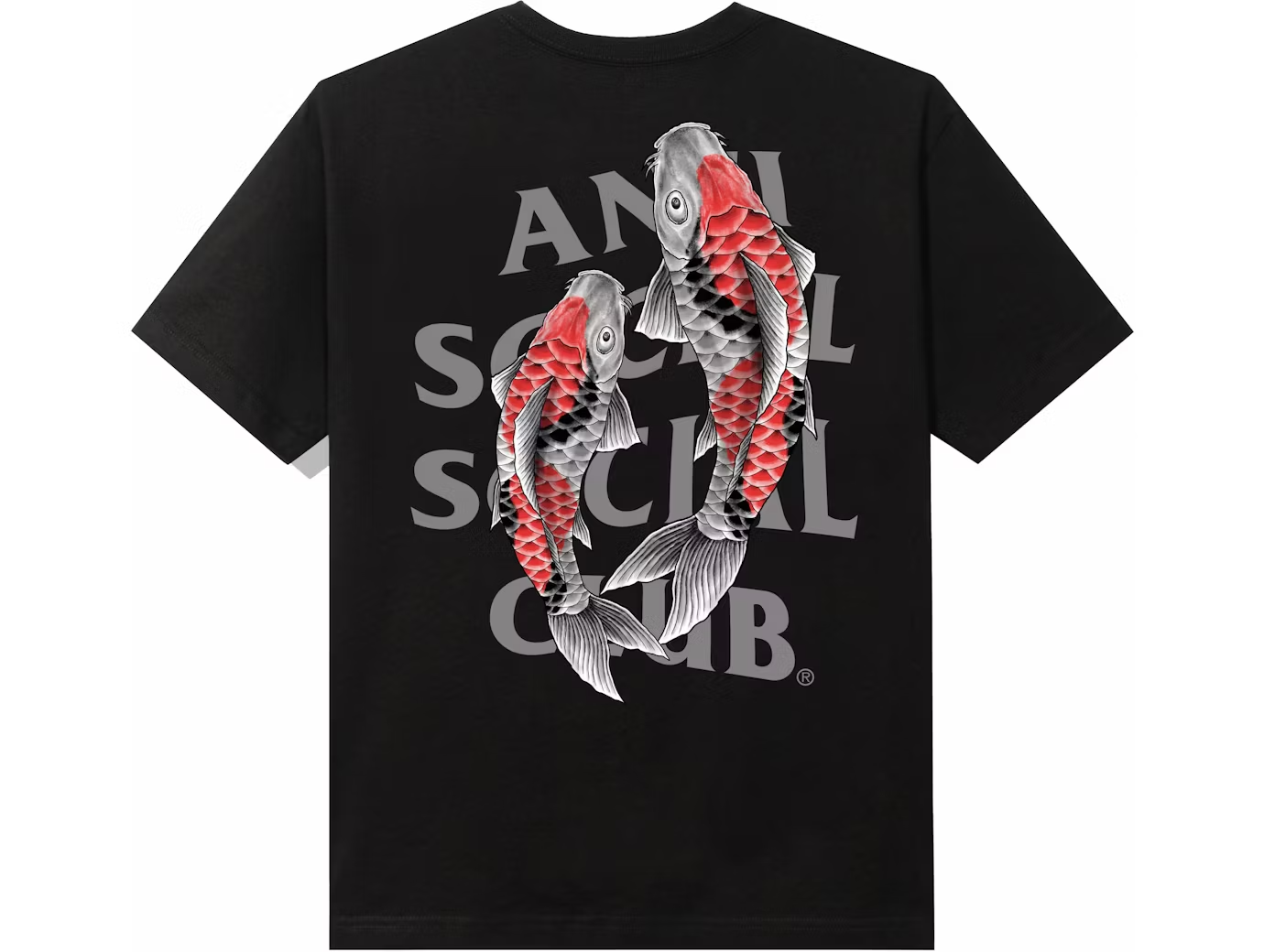 Anti Social Social Club Koi Garden 3M Reflective Tee Black
