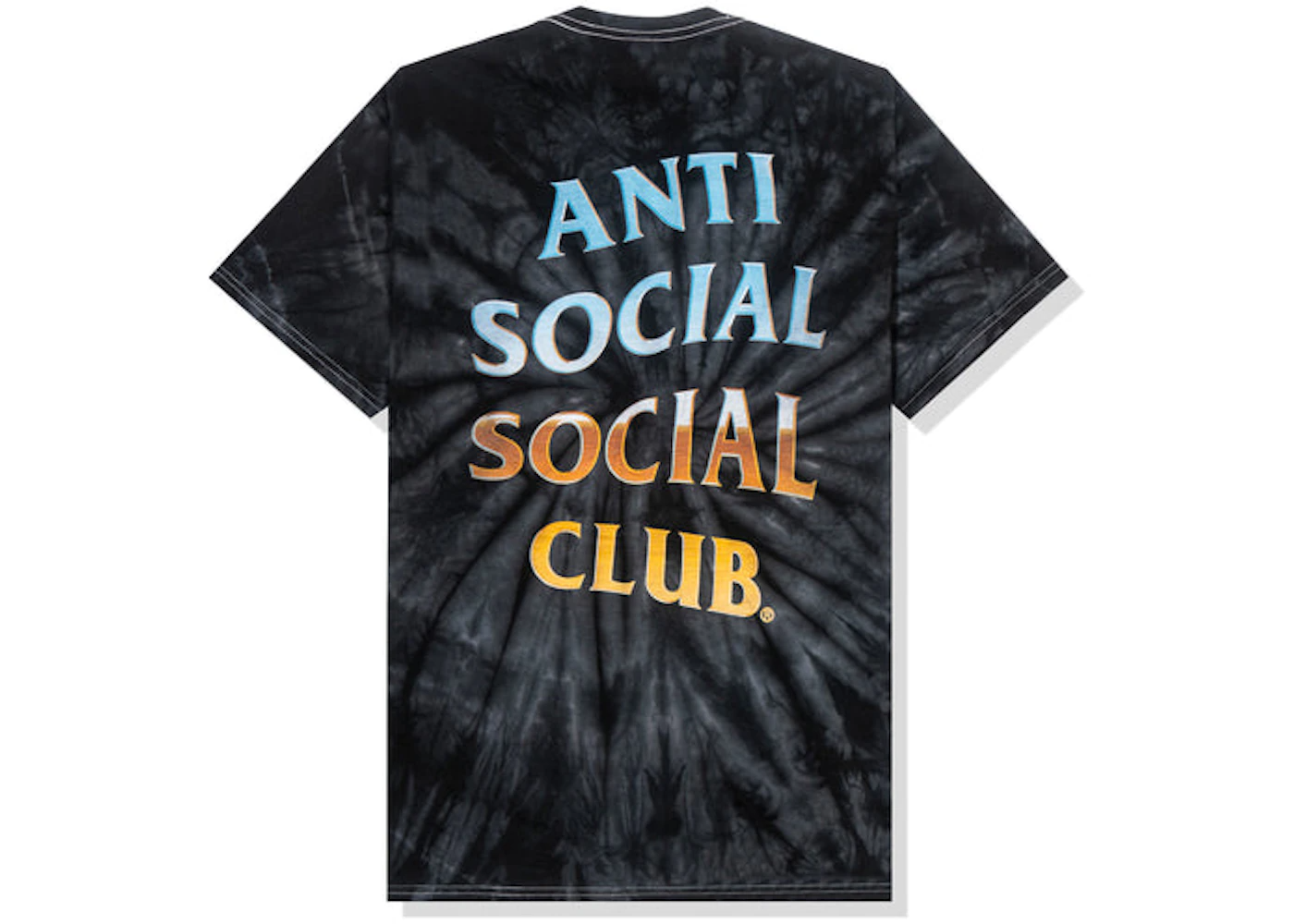 Anti Social Social Club Thermal Internal T-shirt Black Tie Dye