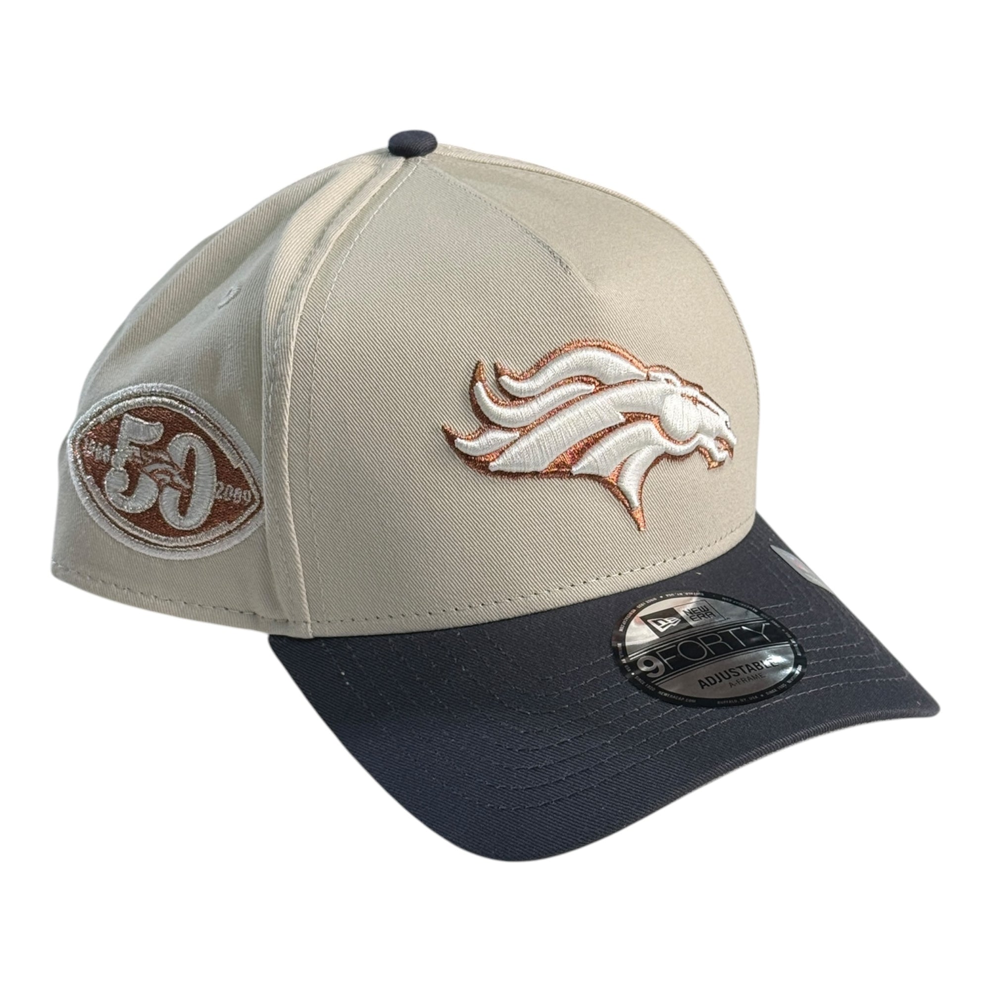 New Era 940 A-Frame Snapback Denver Broncos Cream/Black