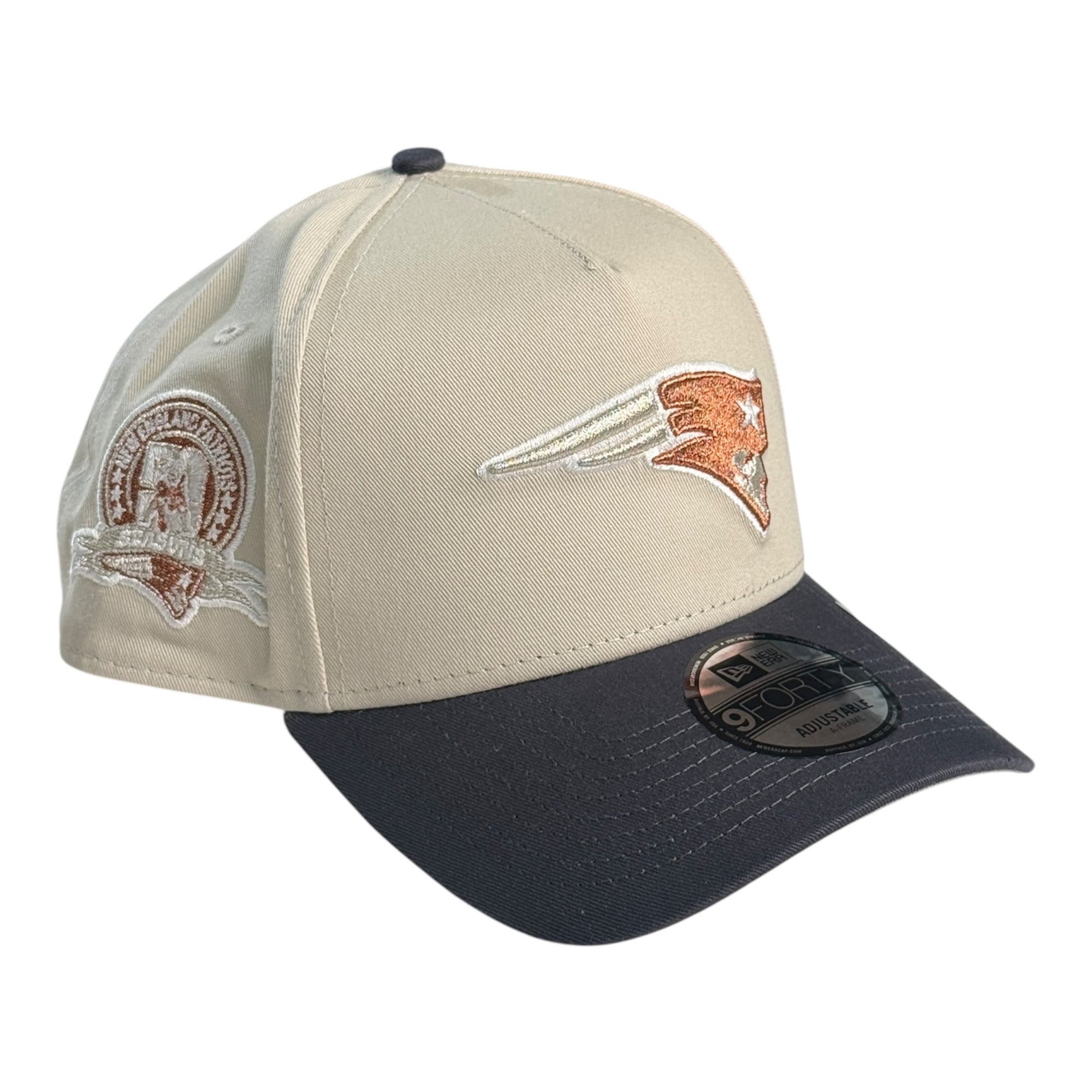 New Era 940 A-Frame Snapback New England Patriots Cream/Black