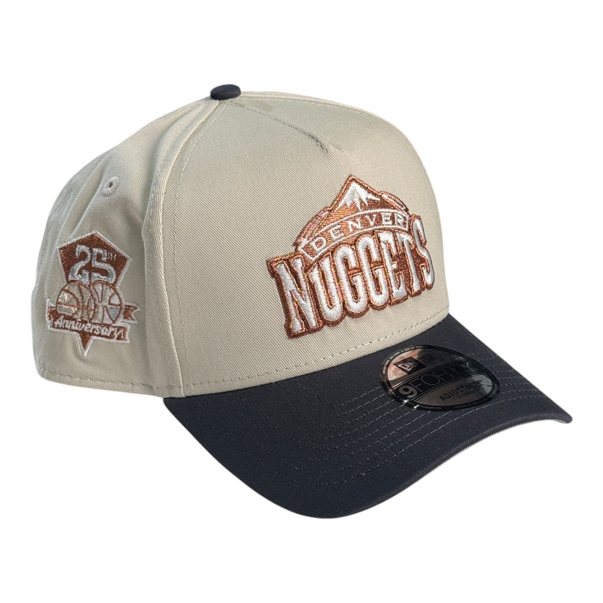 New Era 940 A-Frame Snapback Denver Nuggets Cream/Black