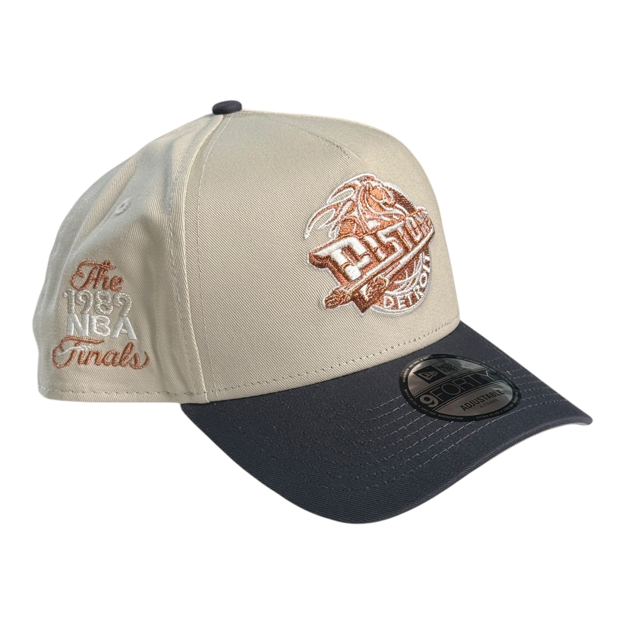 New Era 940 A-Frame Snapback Detroit Pistons Cream/Black