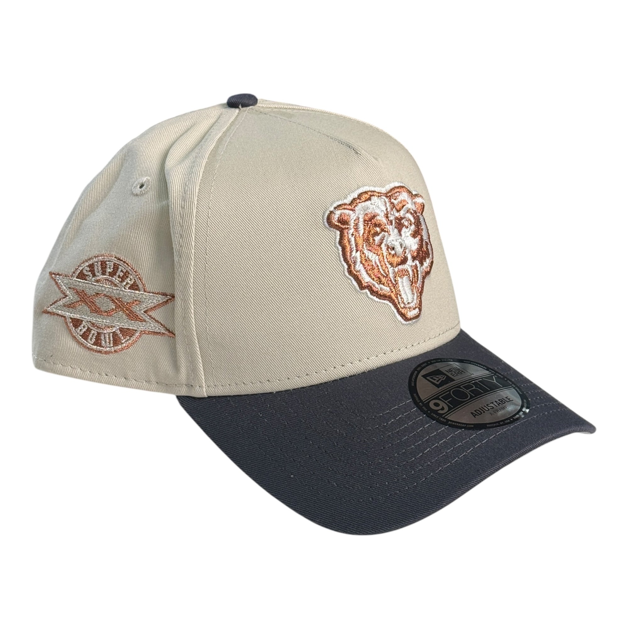New Era 940 A-Frame Snapback Chicago Bears Cream/Black