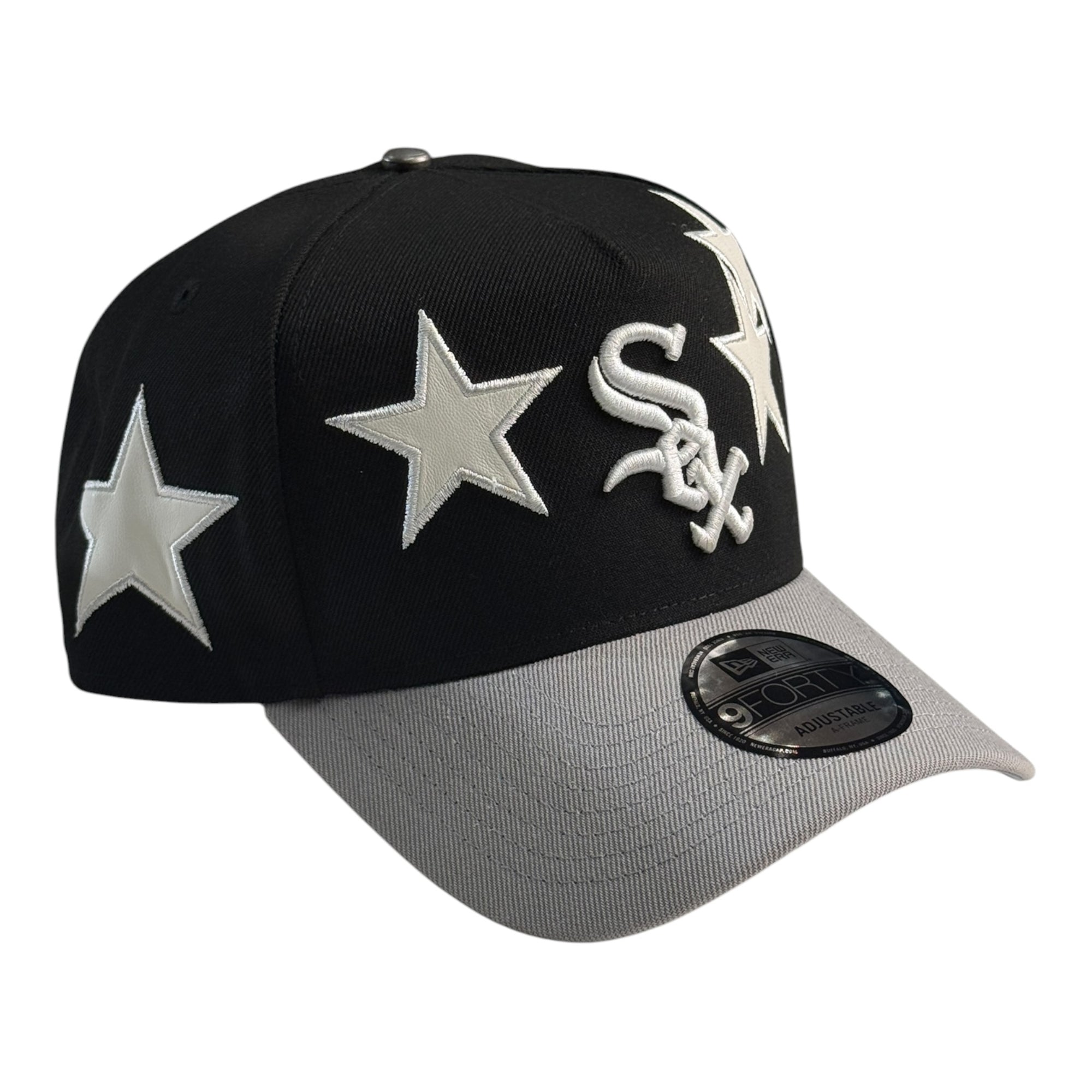 New Era 940 A-Frame Snapback Chicago White Sox Stars Black/Grey