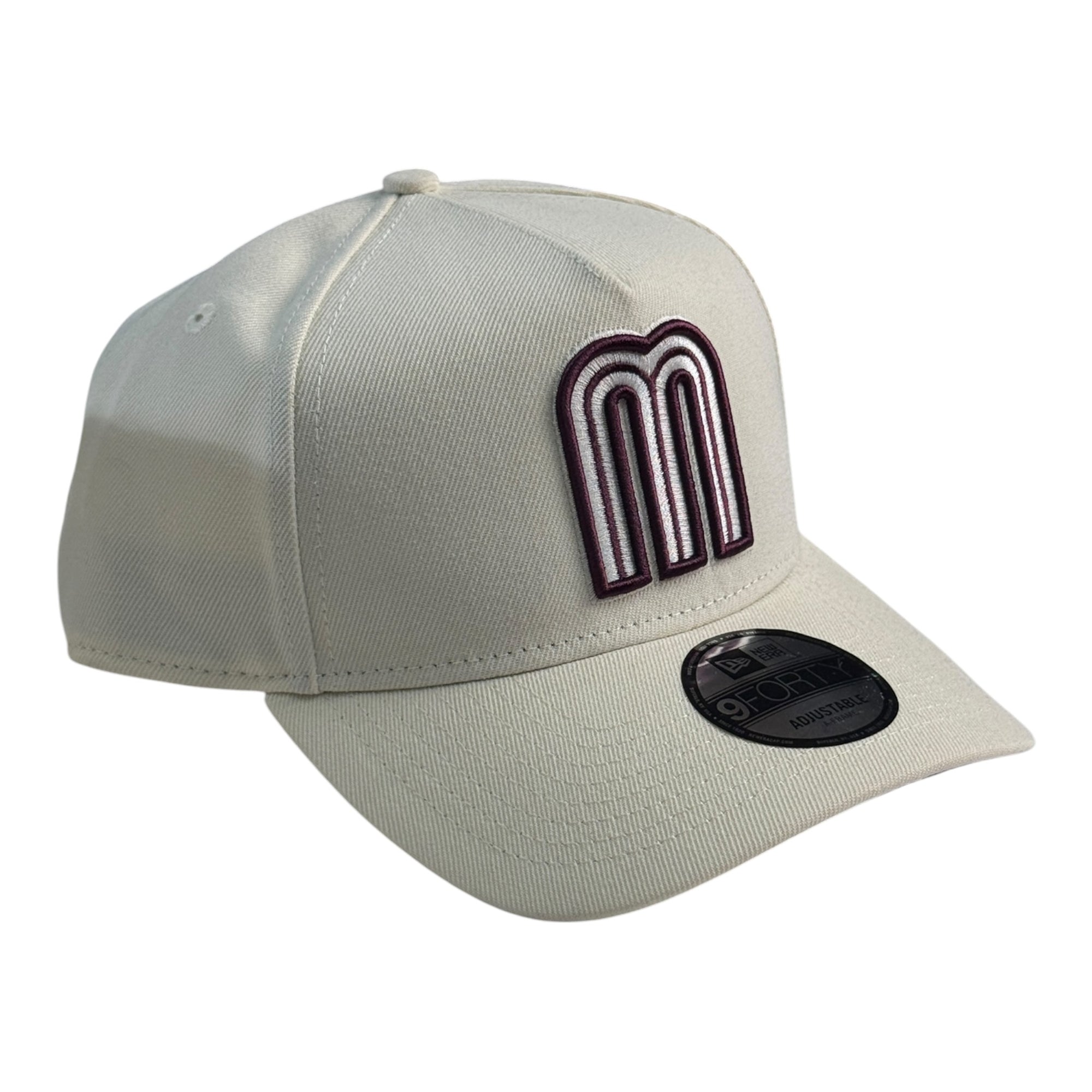 New Era 940 A-Frame Snapback Mexico Cream/Maroon