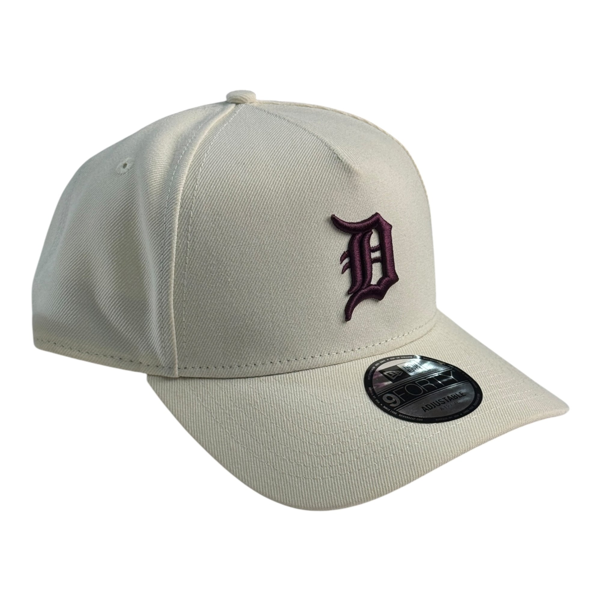 New Era 940 A-Frame Snapback Detroit TIgers Cream/Maroon