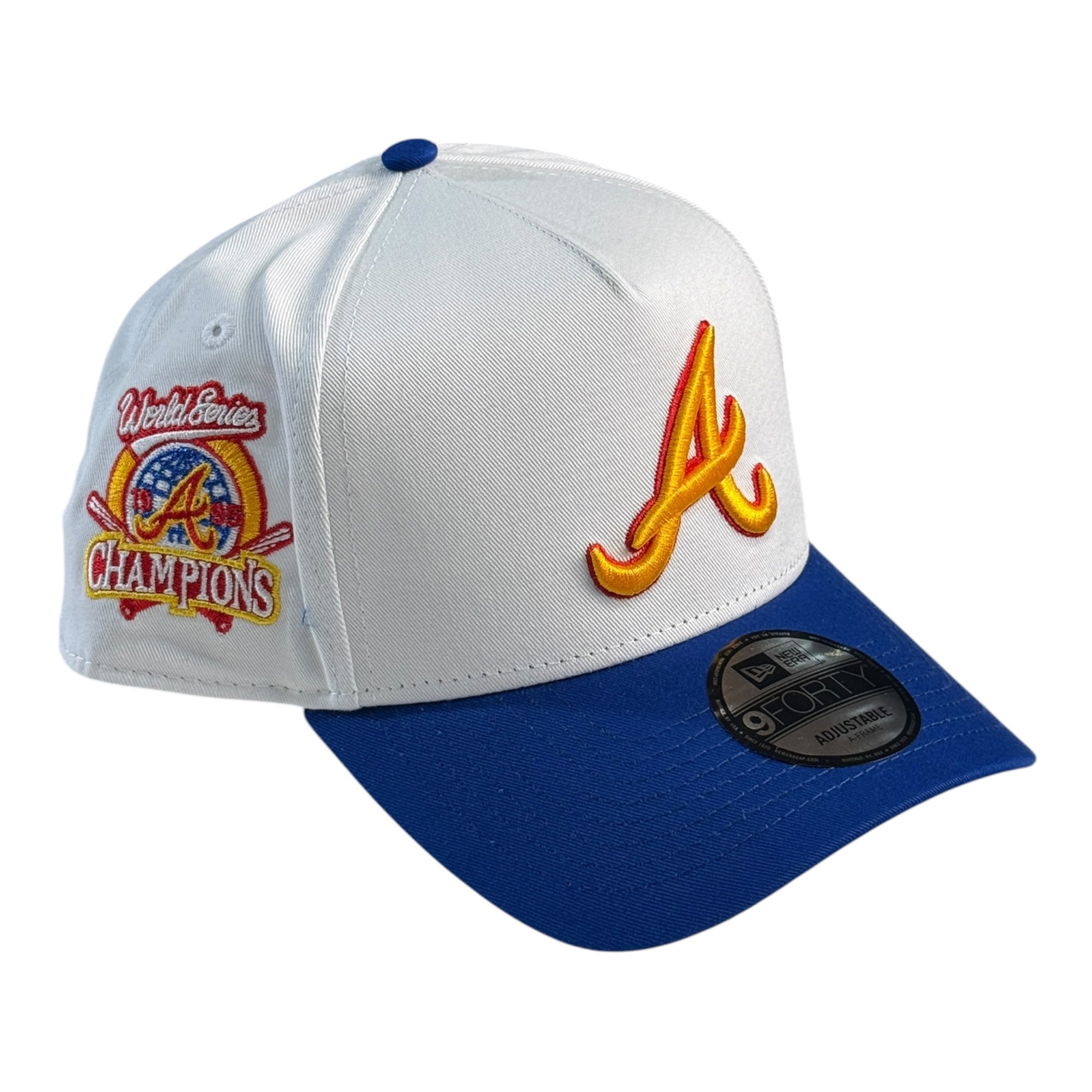 New Era 940 A-Frame Snapback Atlanta Braves White/Blue