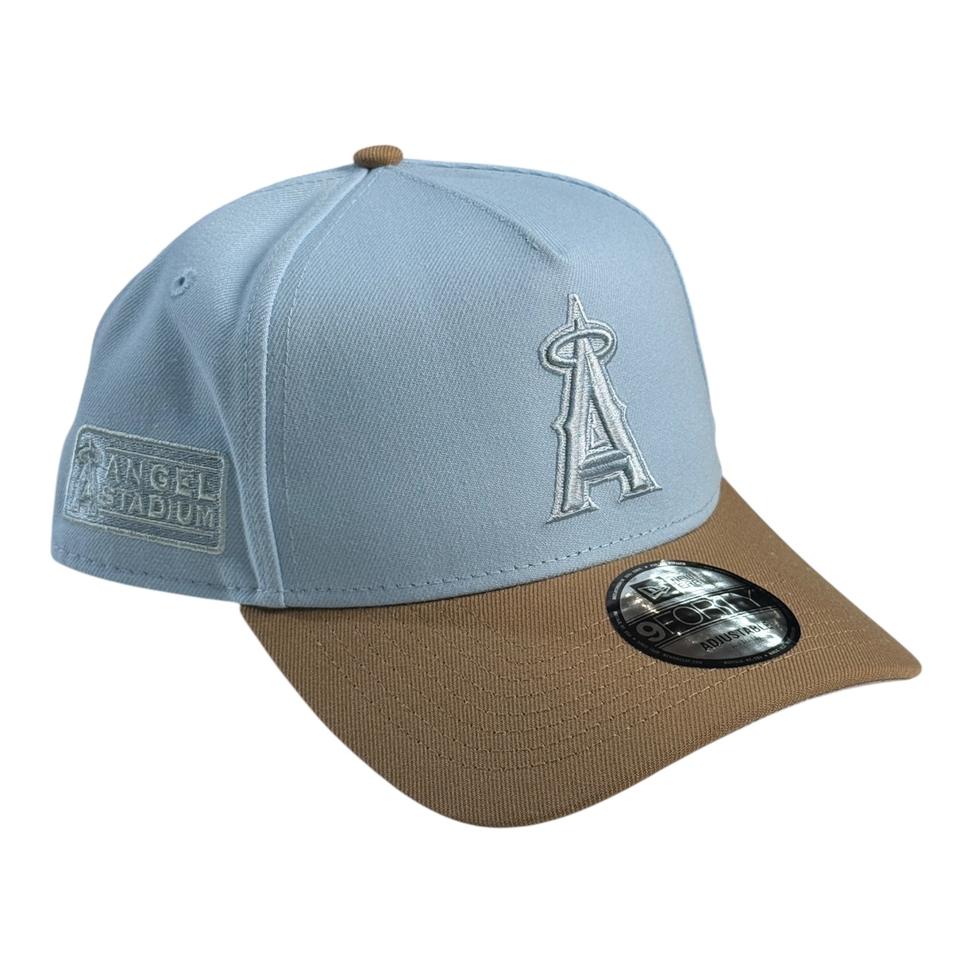 New Era 940 A-Frame Snapback Los Angeles Angels Light Blue/Brown