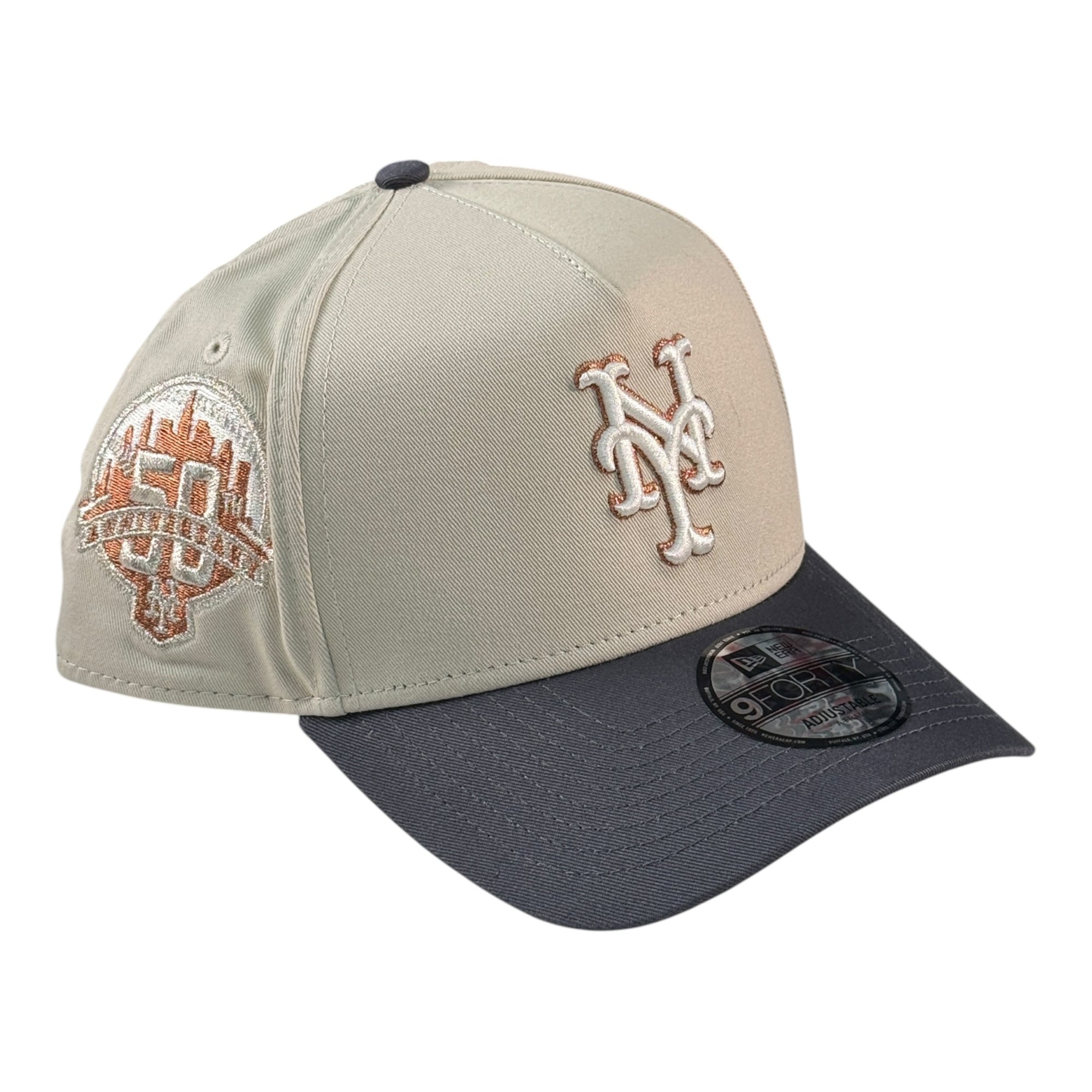 New Era 940 A-Frame Snapback New York Mets Stone/Grey