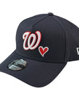 New Era 940 A-Frame Snapback Washington Nationals Heart Navy