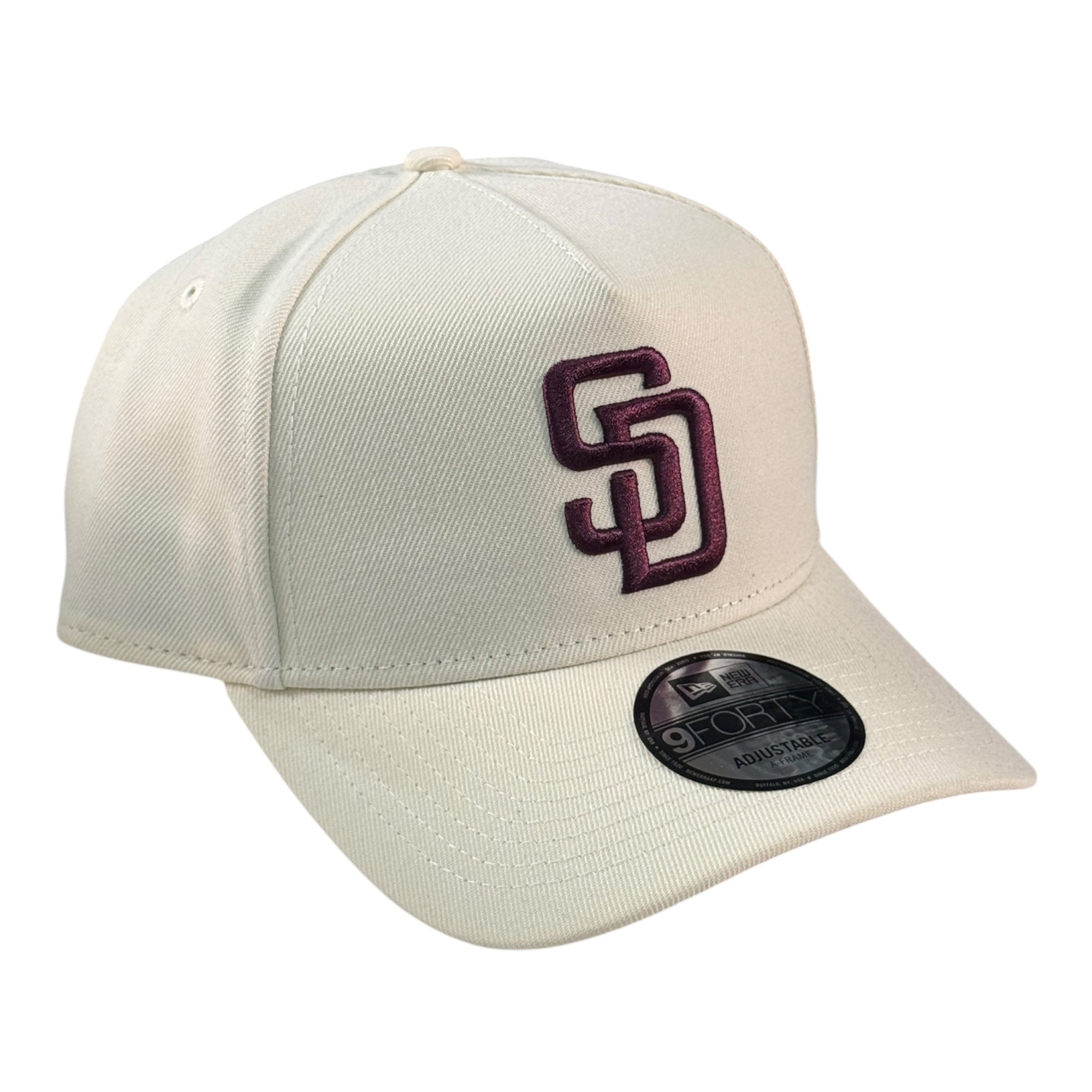 New Era 940 A-Frame Snapback San Diego Padres Chrome/Maroon