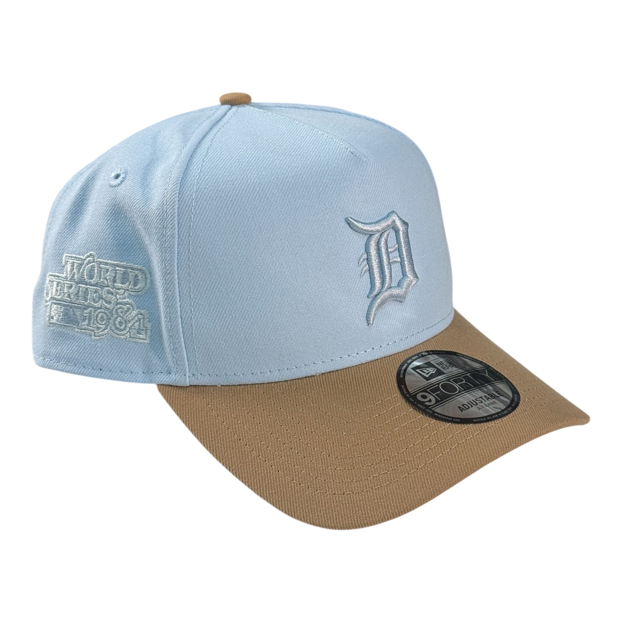 New Era 940 A-Frame Snapback Detroit TIgers Light Blue/Brown