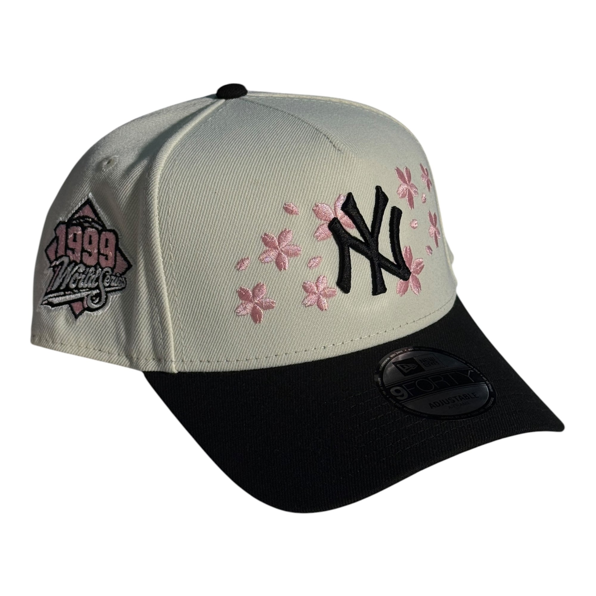 New Era 940 A-Frame Snapback New York Yankees Pink Flower Stone/Black