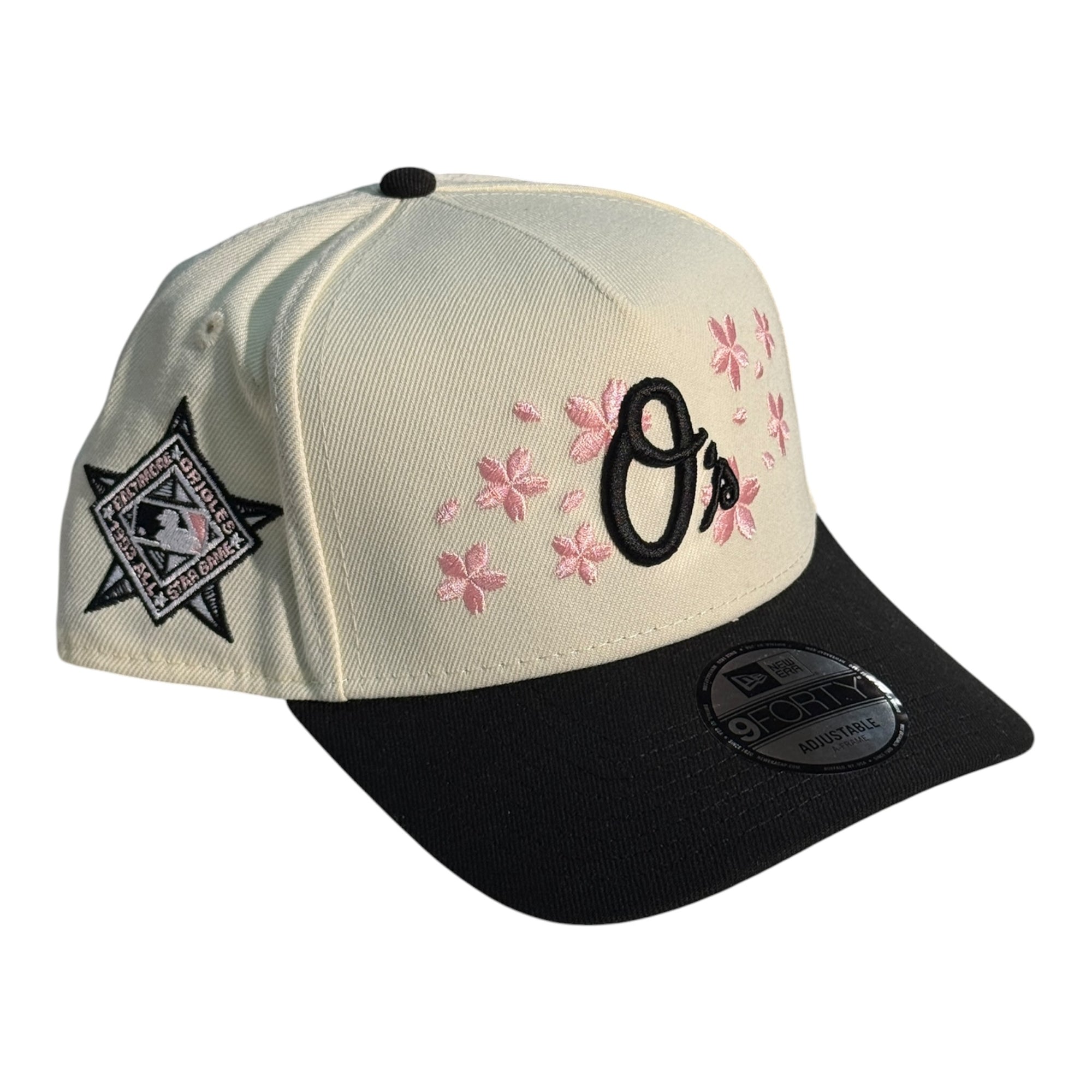 New Era 940 A-Frame Snapback Baltimore Orioles Pink Flower Stone/Black
