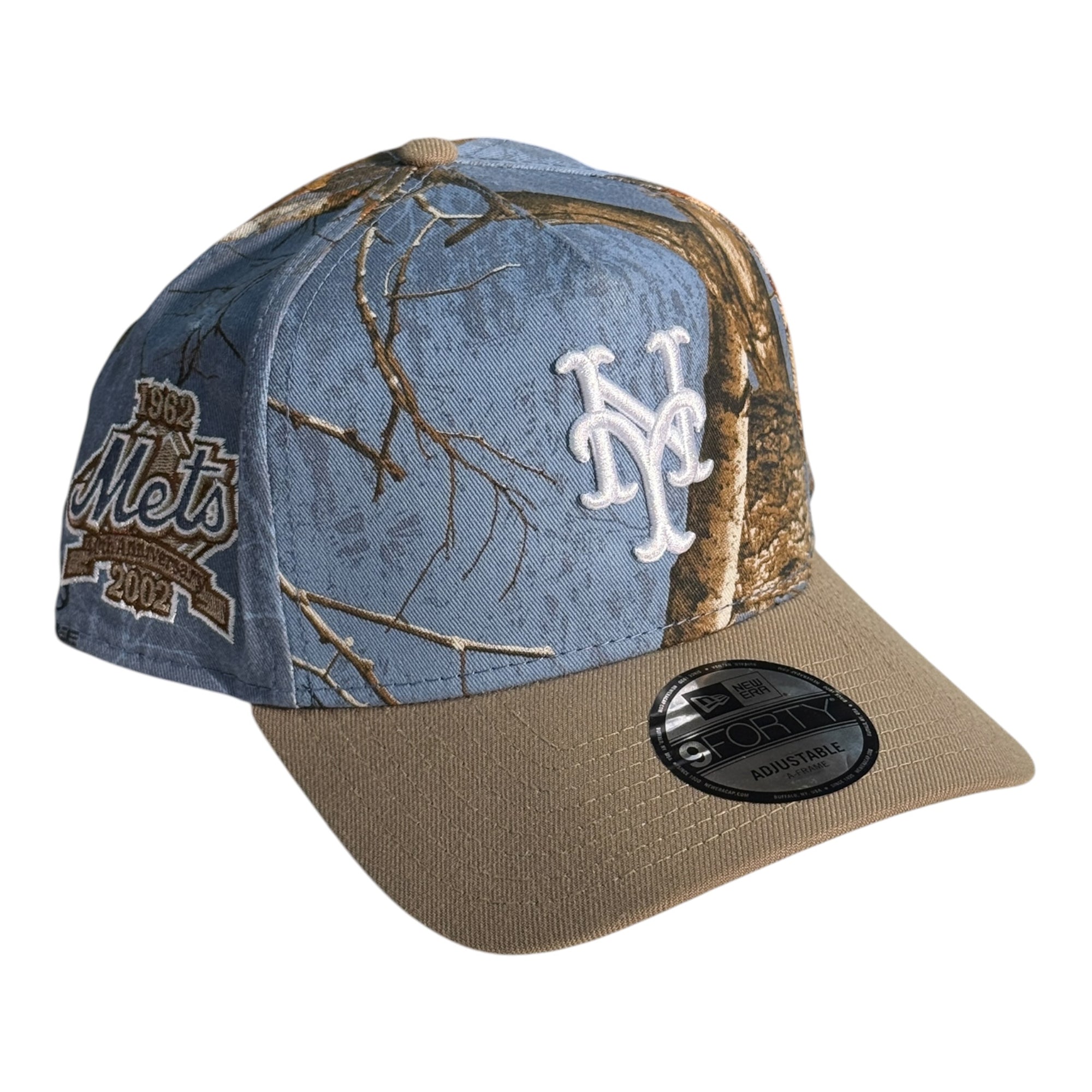 New Era 940 A-Frame Snapback New York Mets Blue Real Tree/Khaki