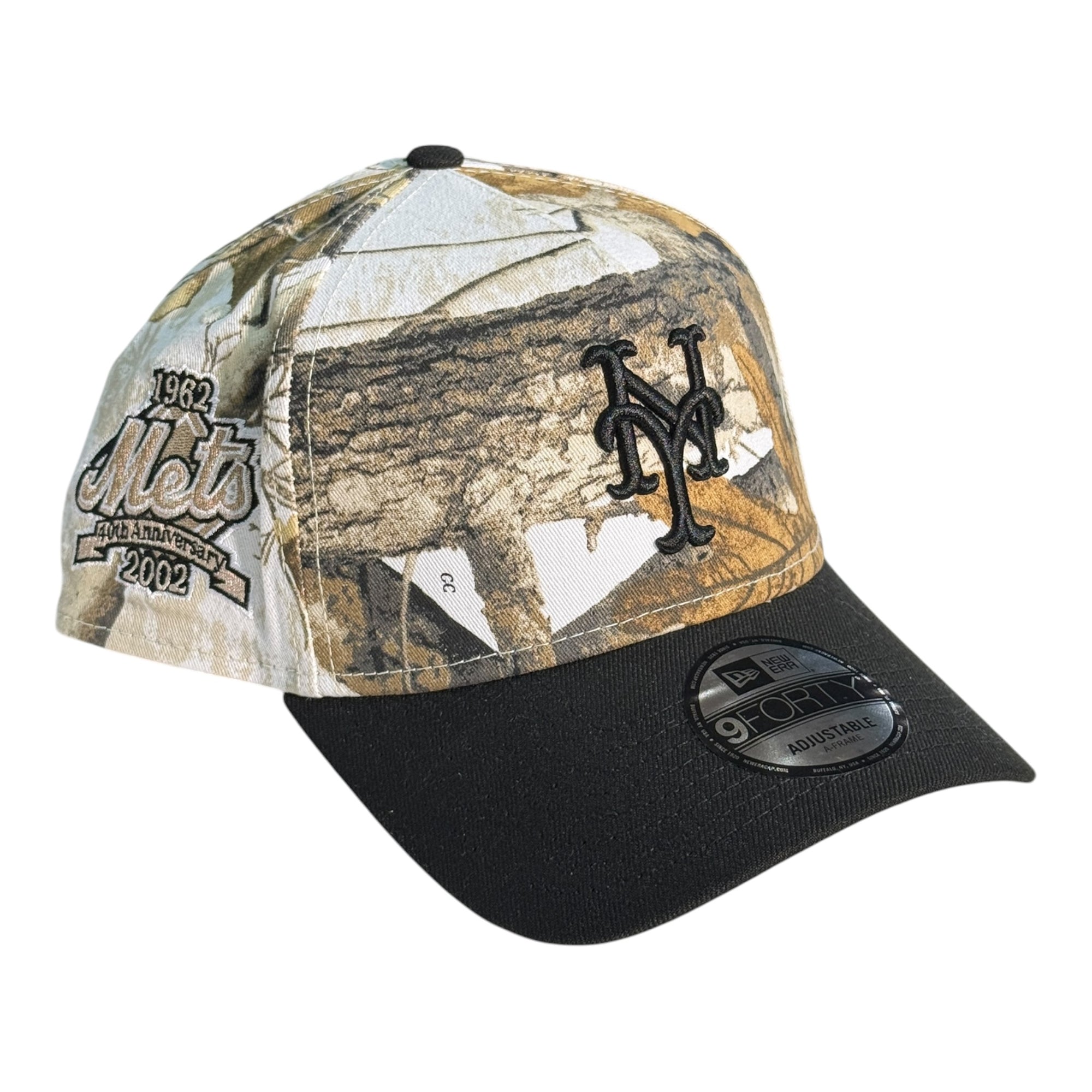 New Era 940 A-Frame Snapback New York Mets White Real Tree/Black