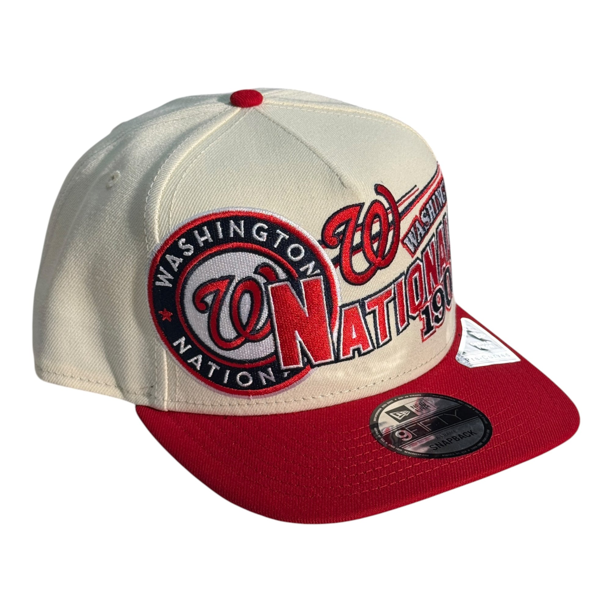 New Era 940 A-Frame Snapback Washington Nationals Stone/Red