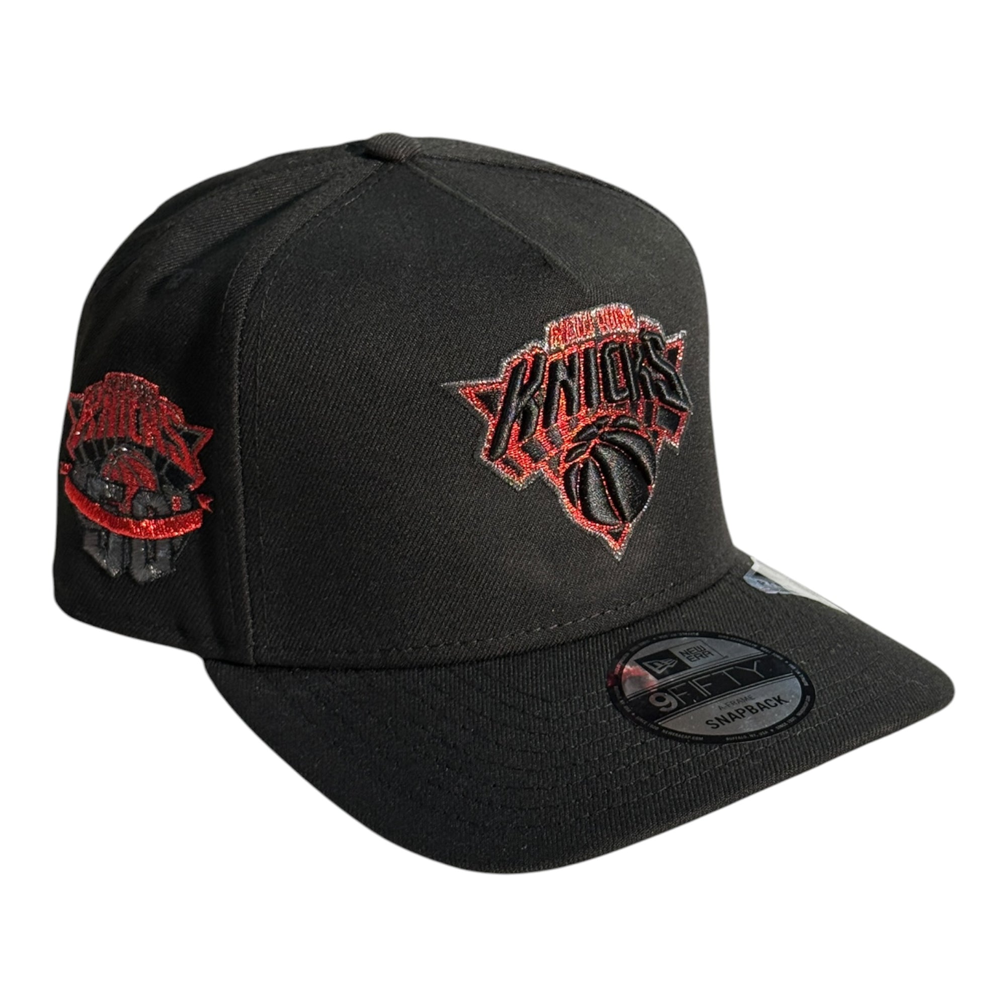 New Era 950 A-Frame Snapback New York Knicks Black/Metallic Red