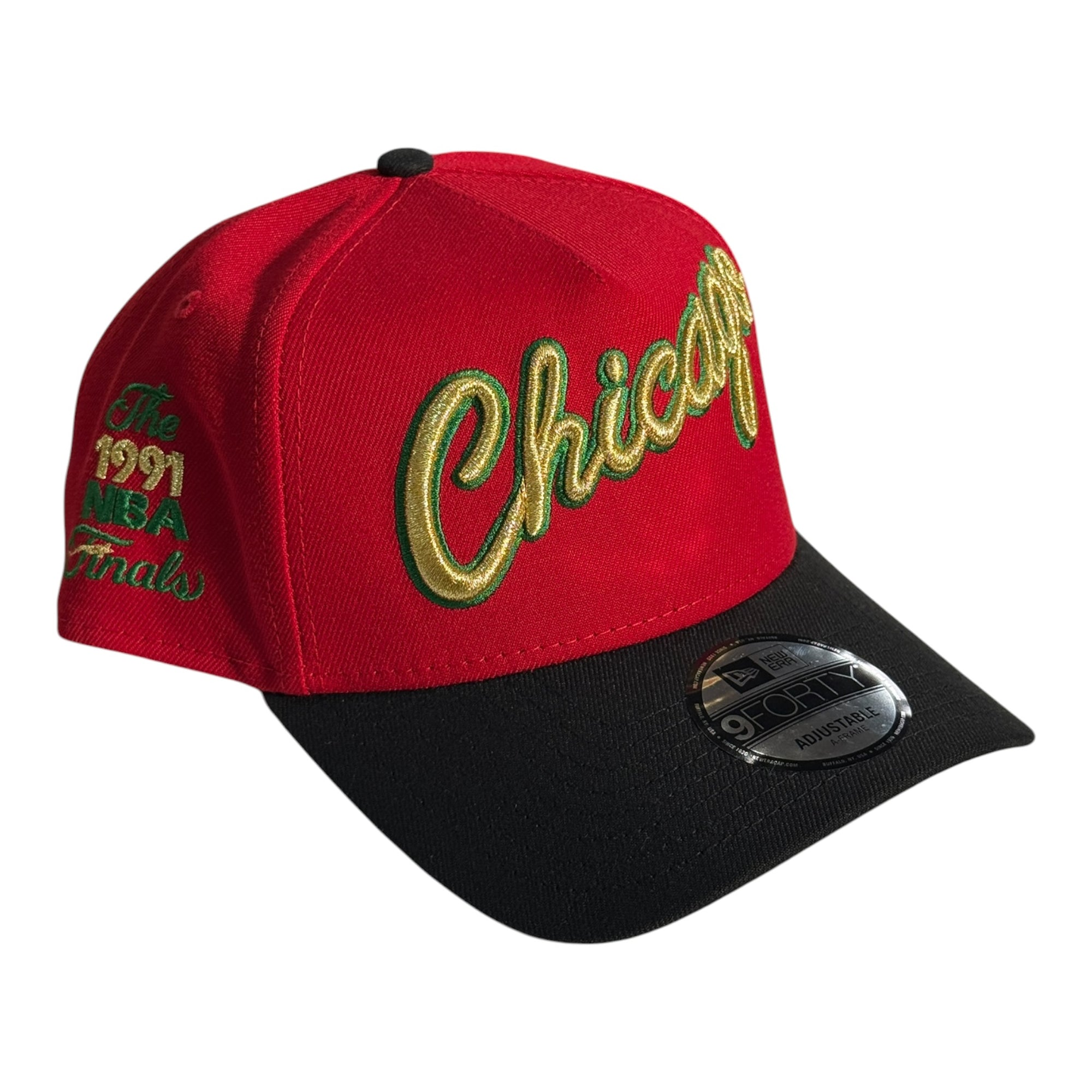 New Era 940 A-Frame Snapback Chicago Bulls Script Red/Black