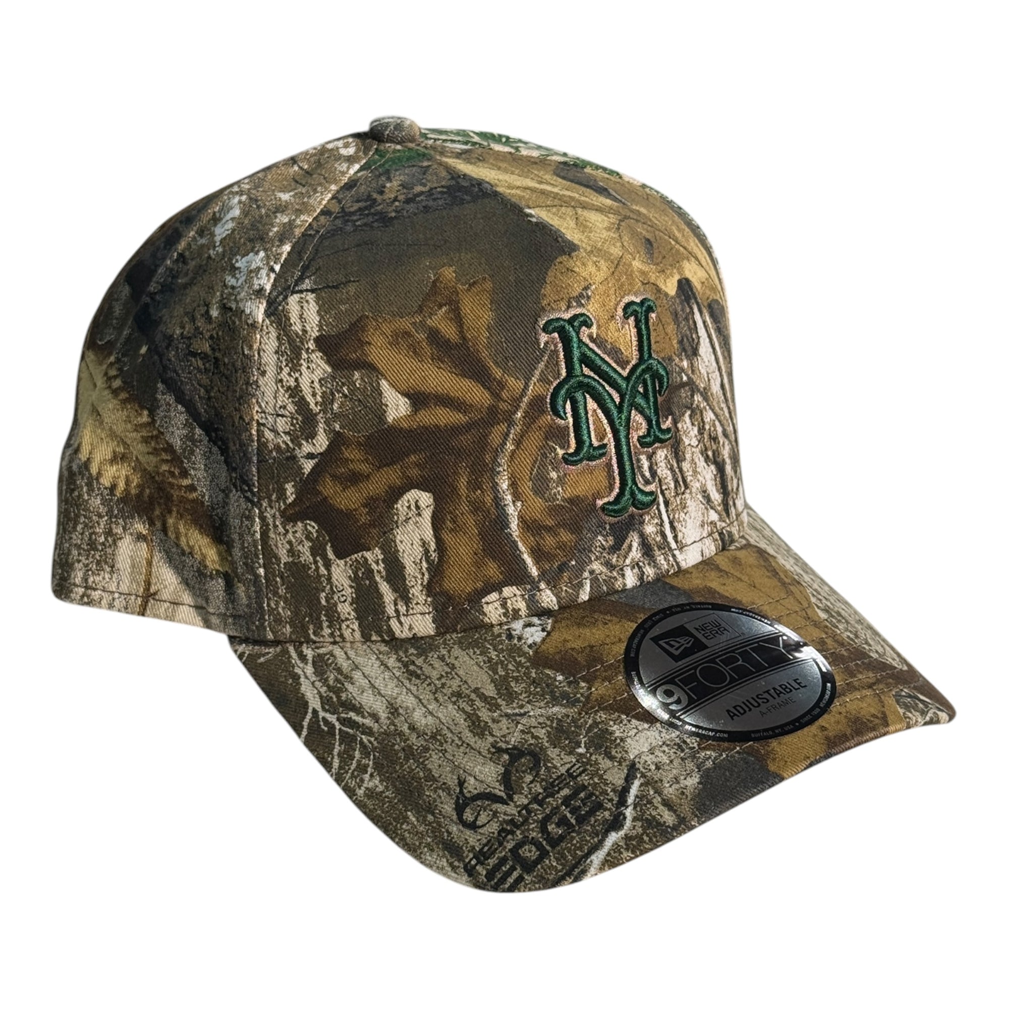 New Era 940 A-Frame Snapback New York Mets Real Tree/Metallic Green