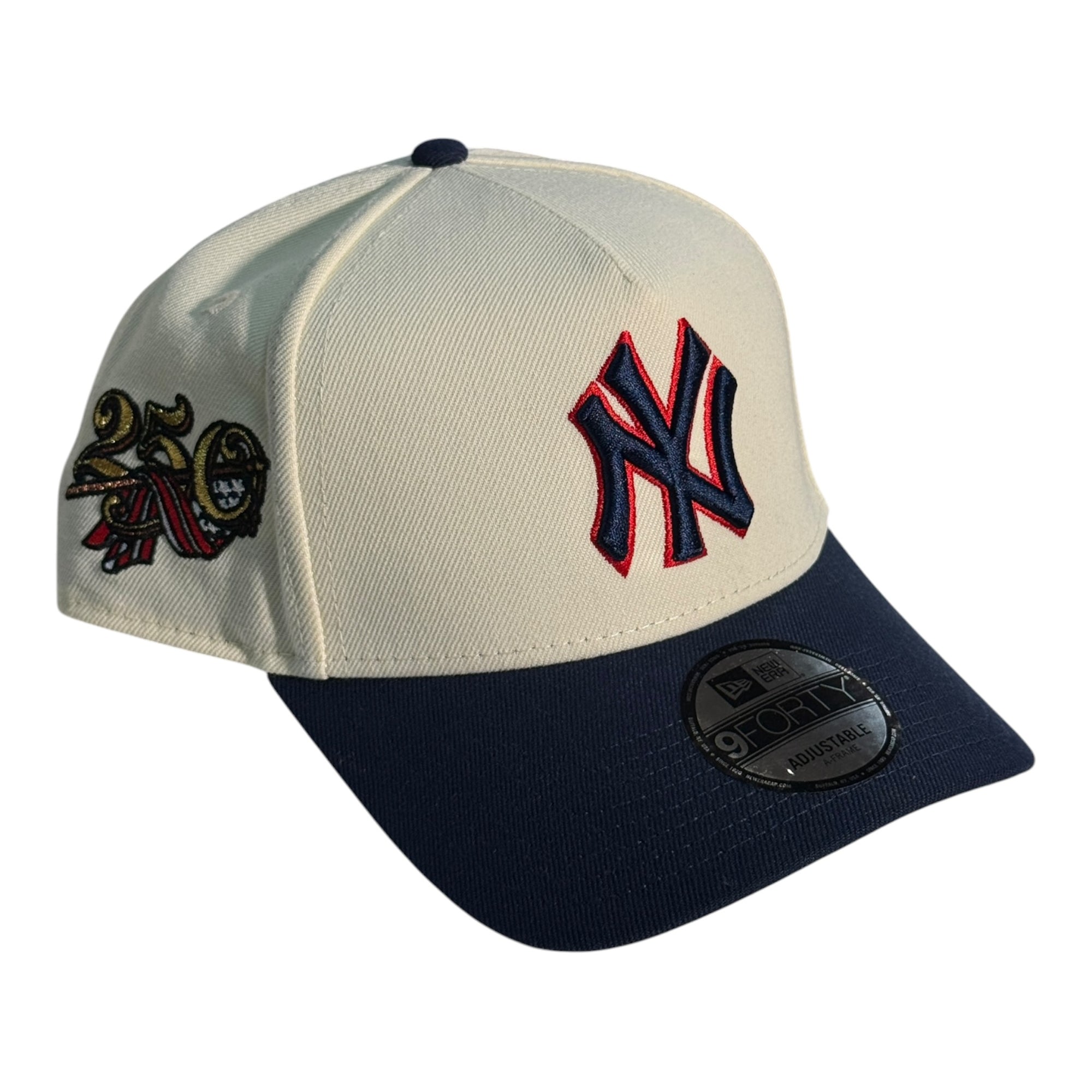 New Era 940 A-Frame Snapback New York Yankees Stone/Navy (250th Patch)