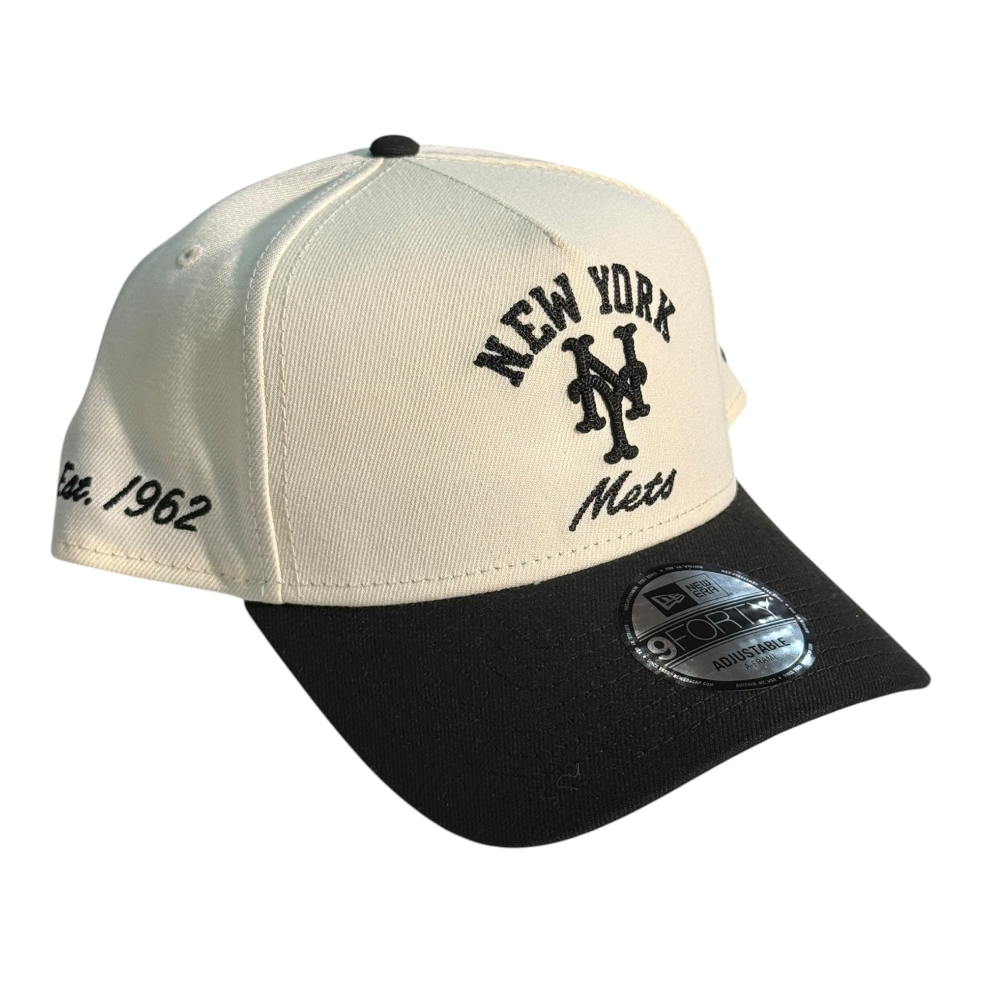 New Era 940 A-Frame Snapback New York Mets Stone Black (Est. 1962)