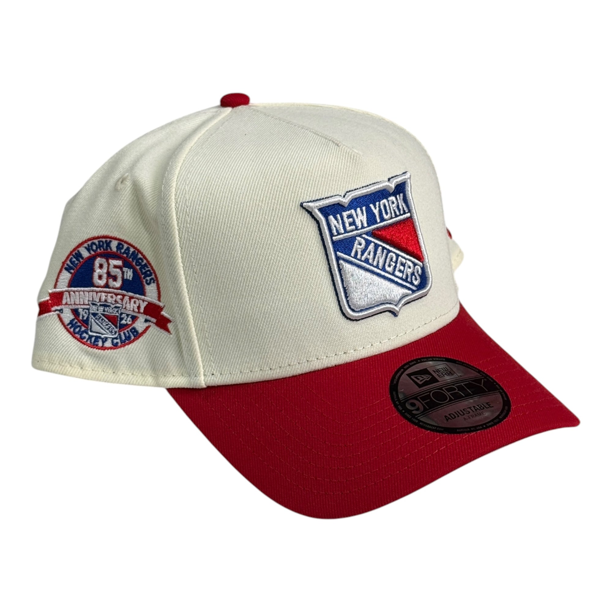 New Era 9Forty A-Frame Snapback New York Rangers Chrome/Red