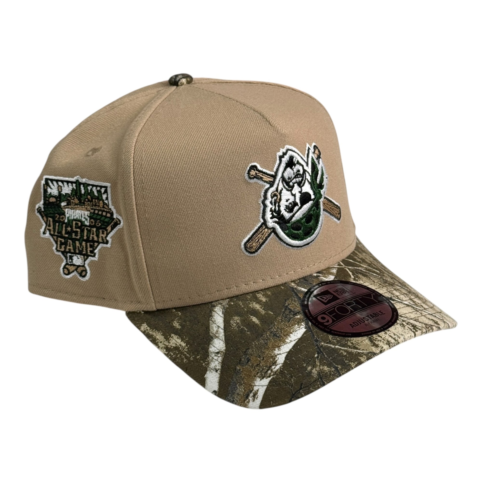 New Era 9Forty A-Frame Snapback Pittsburgh Pirates Khaki/Real Tree (Upside Down)
