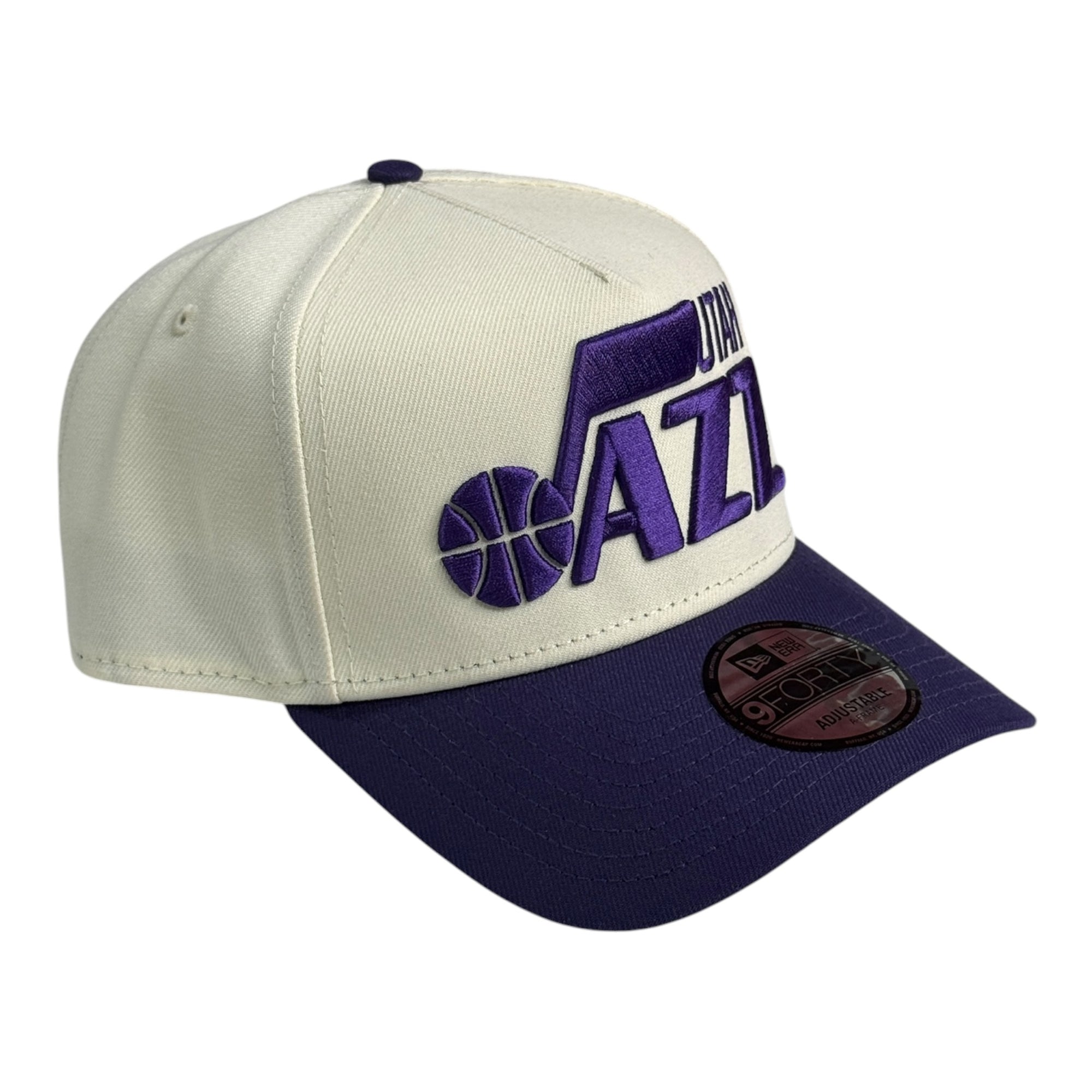 New Era 9Forty A-Frame Snapback Utah Jazz White/Purple