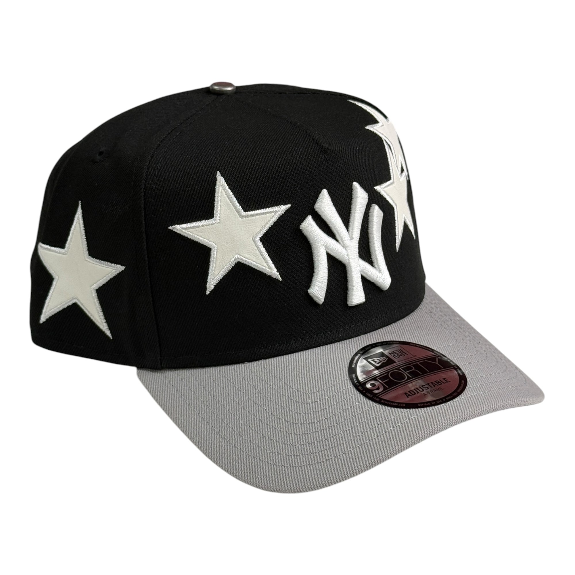 New Era 9Forty A-Frame Snapback New York Yankees Black/Grey Stars