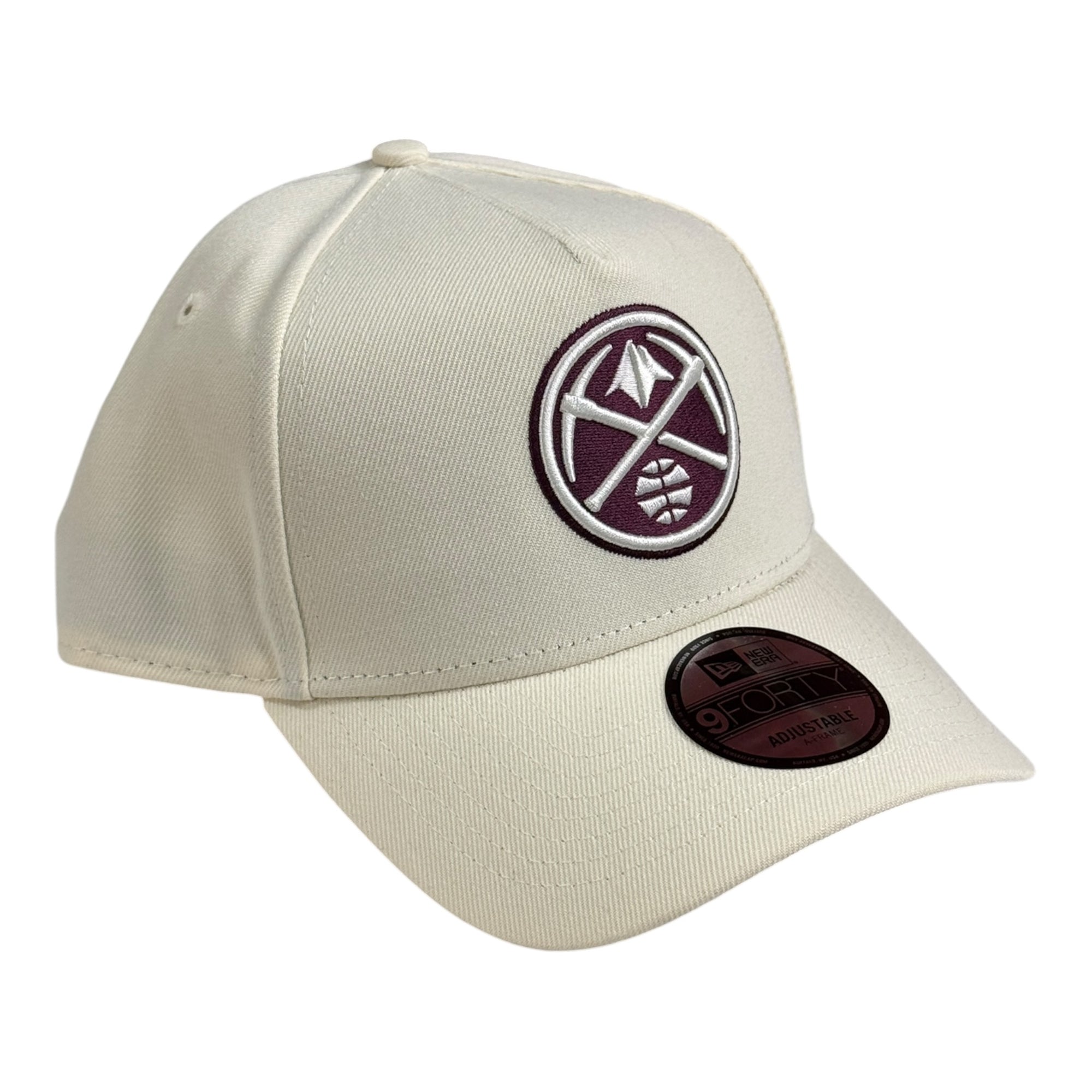 New Era 9Forty A-Frame Snapback Denver Nuggets Chrome/Maroon