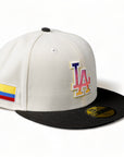 New Era 59Fifty Fitted Los Angeles Dodgers Medellin Sunset Pack (Colombia Flag) (White)