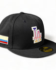 New Era 59Fifty Fitted Los Angeles Dodgers Medellin Sunset Pack (Colombia Flag) (Black)