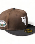 New Era 59Fifty Fitted Los Angeles Dodgers Upside Down Pink Mocha Pack (50th Patch)